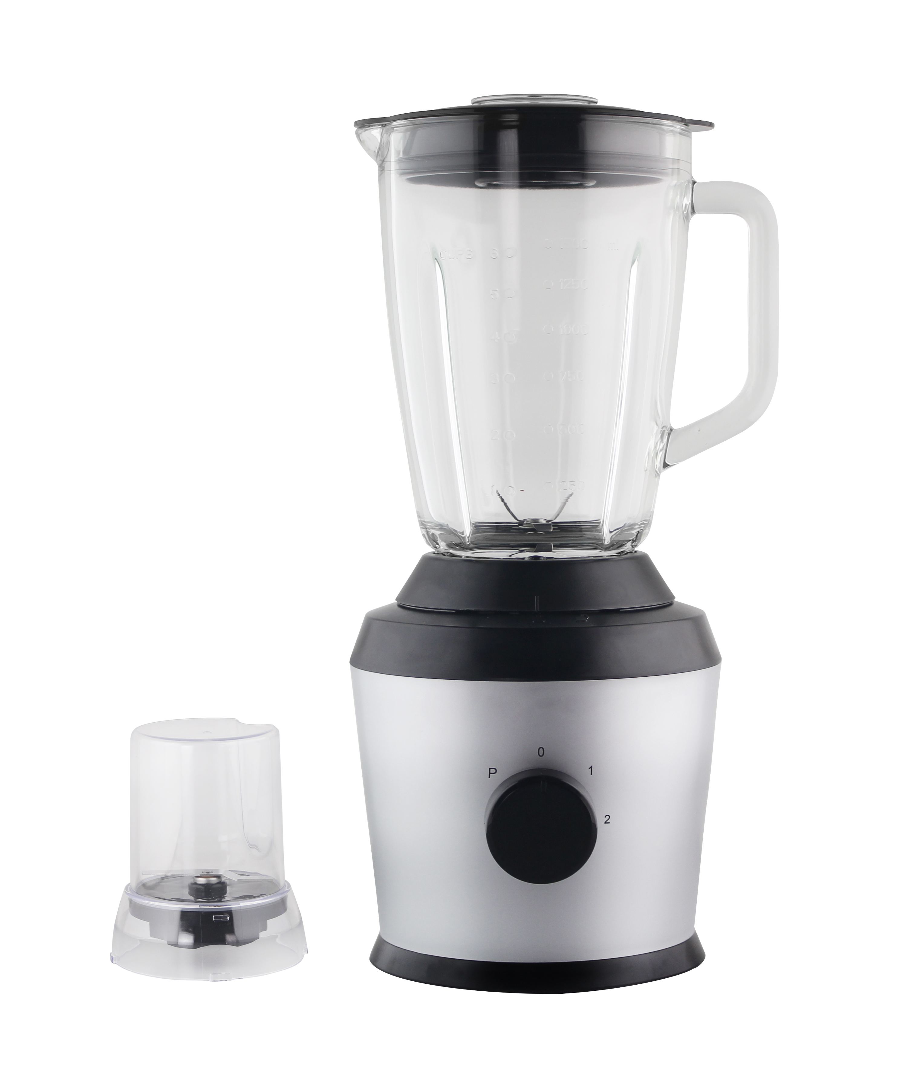 Blender Glass Jar Stand Electric Multifunctional with Grinder Mincer